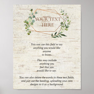 Promo Poster Geometric Greenery Birch