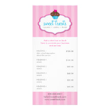 PROMO PREISDIENSTE LIST cupcake Bäckerei aqua rosa