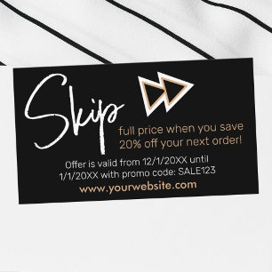 Promo-Visitenkarte Begleitkarte