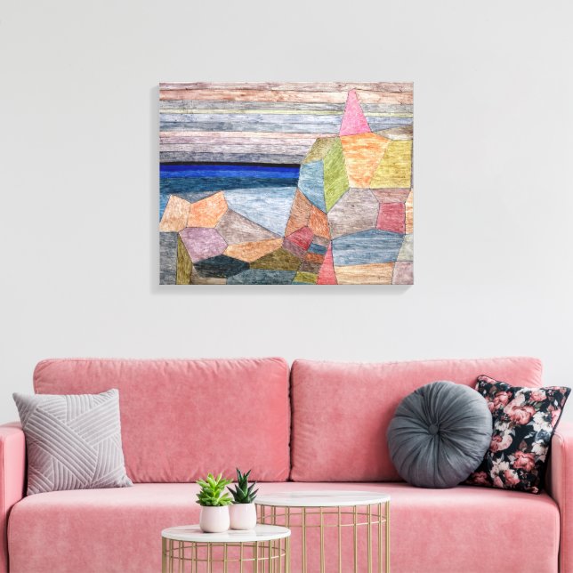 Promontorio Ph | Paul Klee | Leinwanddruck (Insitu (Wohnzimmer))