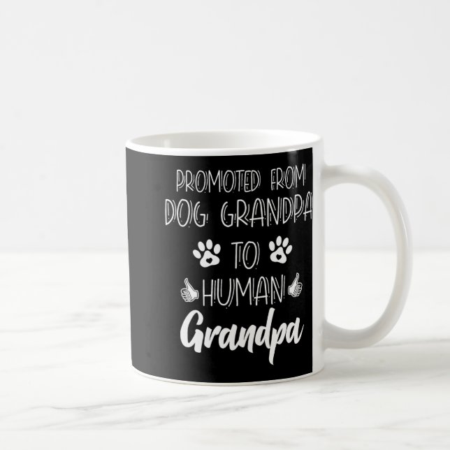 Promoted From Dog Grandpa To Human Grandpa New Gra Kaffeetasse (Rechts)