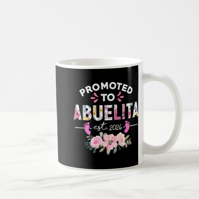 Promoted To Abuelita Est 2026 New Spanish Grandma  Kaffeetasse (Rechts)