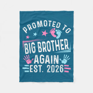 Promoted To Big Brother Again Est. 2026 Vintage Bi Fleecedecke
