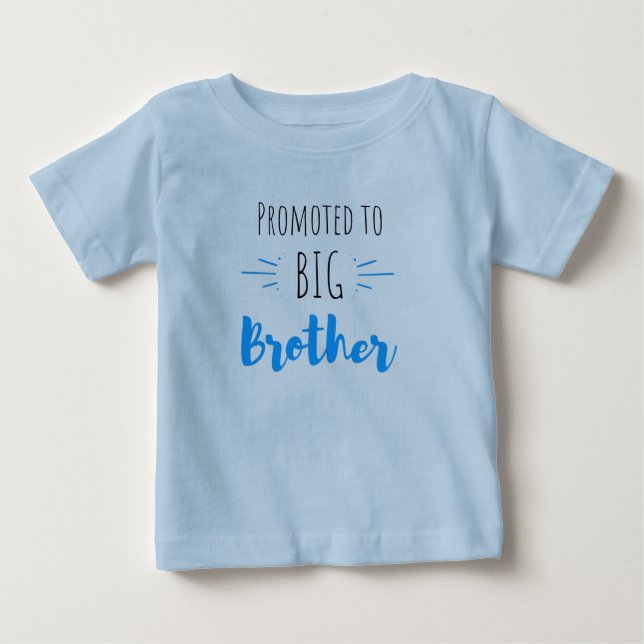 Promoted to big brother baby t-shirt (Vorderseite)