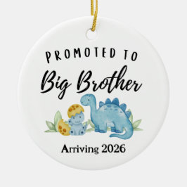 Promoted to Big Brother Dinosaur  Keramik Ornament