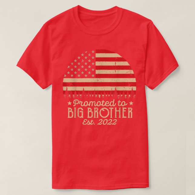 Promoted to Big Brother ist 2022 Men First Time Br T-Shirt (Design vorne)