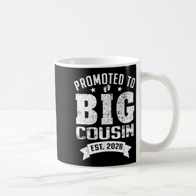 Promoted To Big Cousin 2026 Cool Cousin Baby Annou Kaffeetasse (Rechts)
