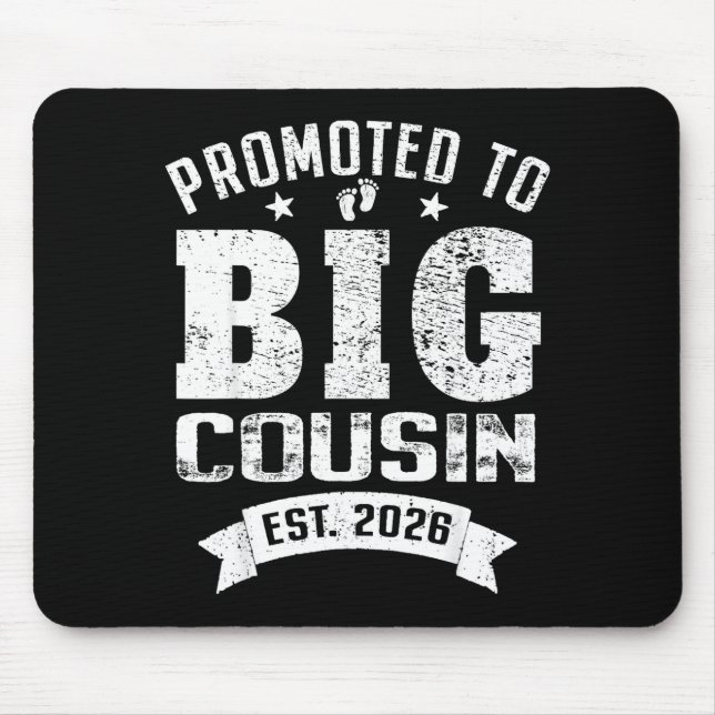 Promoted To Big Cousin 2026 Cool Cousin Baby Annou Mousepad (Vorne)