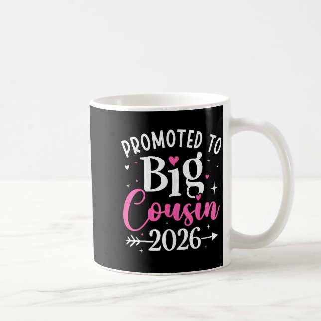 Promoted To Big Cousin 2026 Cousin Baby Announceme Kaffeetasse (Rechts)