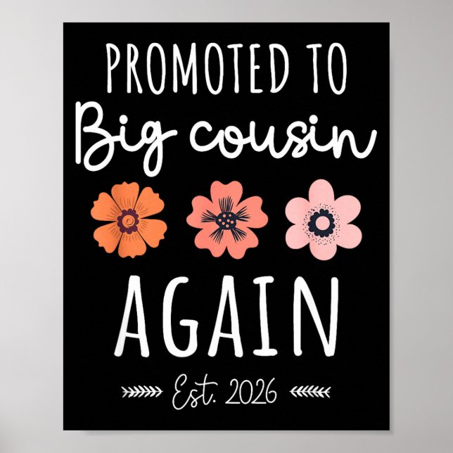 Promoted To Big Cousin Again 2026 2nd Pregnancy An Poster (Vorne)