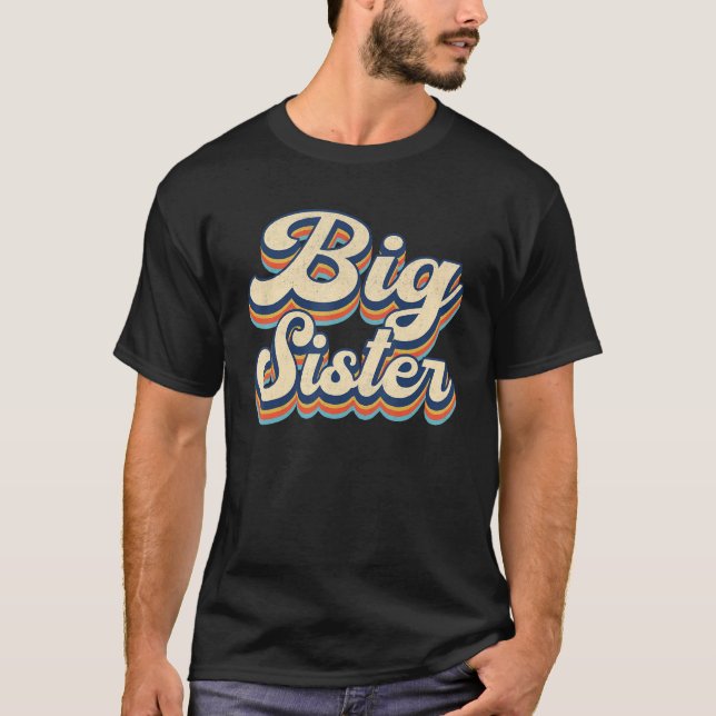 Promoted to Big Sister Sis Announcement For Boys R T-Shirt (Vorderseite)