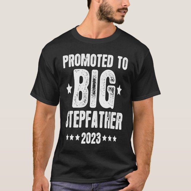 Promoted To Big Stepfather 2023 for Kids Toddler Y T-Shirt (Vorderseite)