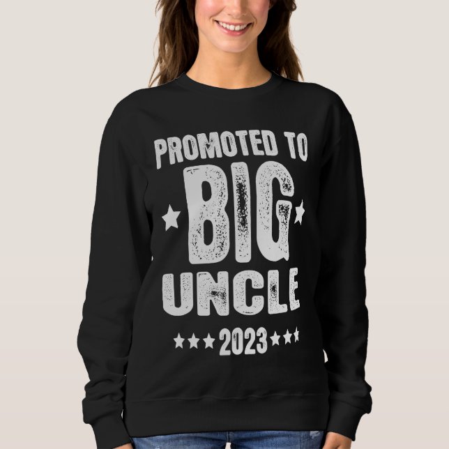 Promoted To Big Uncle 2023 for Kids Toddler Youth Sweatshirt (Vorderseite)