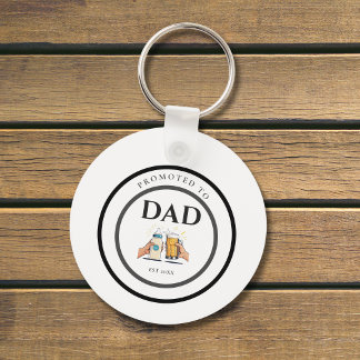 Promoted to Dad Est 2026 Keychain Gift Schlüsselanhänger