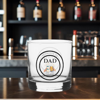 Promoted to Dad Est 2026 Whiskey Glass Gift Whiskyglas