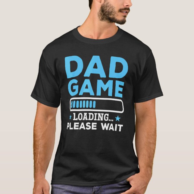 Promoted to Dad Gaming New Papa T-Shirt (Vorderseite)