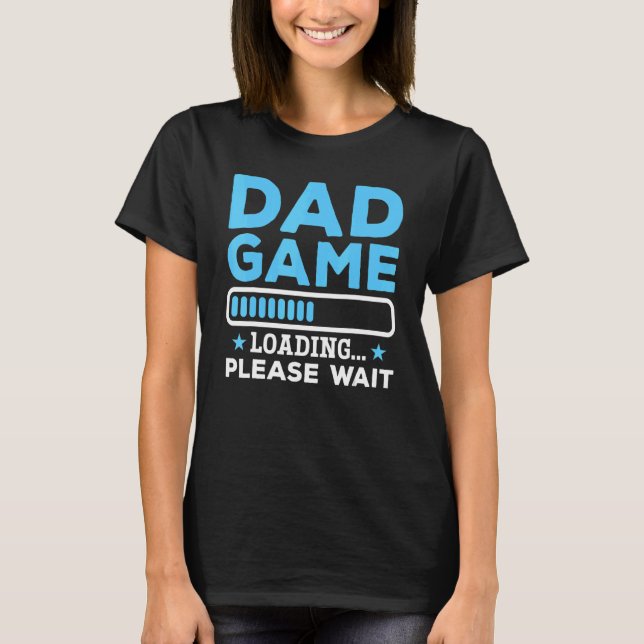 Promoted to Dad Gaming New Papa T-Shirt (Vorderseite)