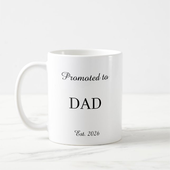 Promoted To Dad Mug – New Dad Gift Coffee Cup Kaffeetasse (Links)