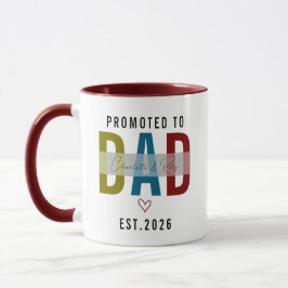 Promoted to Dad Personalized Photo | First Father Tasse