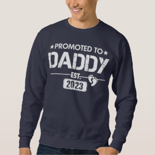 Promoted to Daddy Est 2023 Geschenk New Dad Baby Sweatshirt