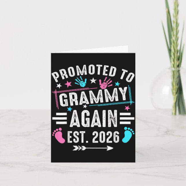 Promoted To Grammy Again Est 2026  Karte (Vorderseite)