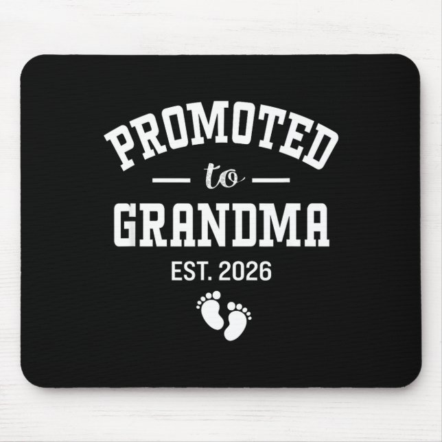 Promoted To Grandma 2026 First Time Grandmother Wo Mousepad (Vorne)