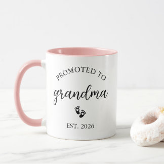  Promoted to Grandma 2026 Mug New Grandmother Tasse