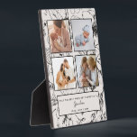 Promoted to Grandma Blush Botanical Fotoplatte<br><div class="desc">Celebrate a first mother's day for a grandmother with this beautiful blush pink and black botanical foto Foto Foto Foto Design, featuring 4 of your favorite square Fotos, and hand lettered text. The text can all be edited, so if she's Nana, or Gigi, or Abuela, you can change the text...</div>