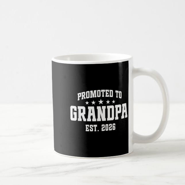 Promoted To Grandpa Est. 2026 Grandparent Baby Ann Kaffeetasse (Rechts)