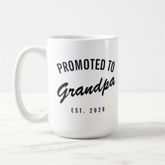 Promoted to Grandpa Est. 2026 Kaffeetasse