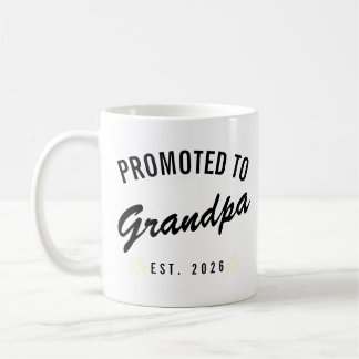 Promoted to Grandpa Est. 2026 Kaffeetasse