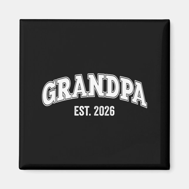Promoted To Grandpa Est 2026 Soon To Be Grandpa Lo Magnet (Vorne)