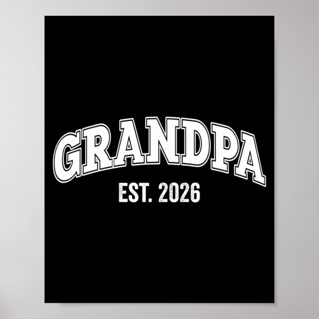Promoted To Grandpa Est 2026 Soon To Be Grandpa Lo Poster (Vorne)
