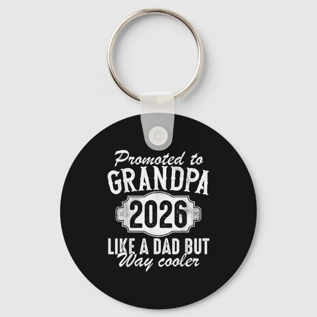 Promoted To Grandpa Est 2026 Soon To Be New Granda Schlüsselanhänger (Vorderseite)