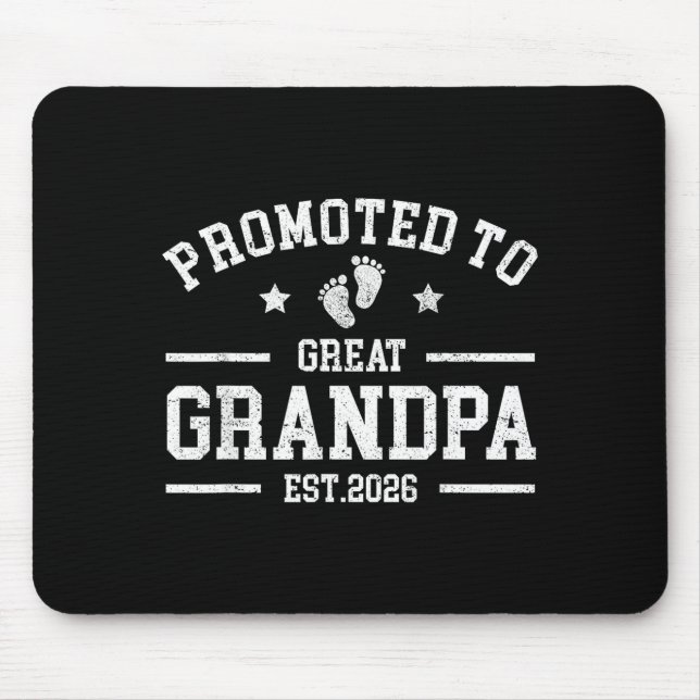 Promoted To Great Aunt Est 2026 New Great Aunt Fat Mousepad (Vorne)
