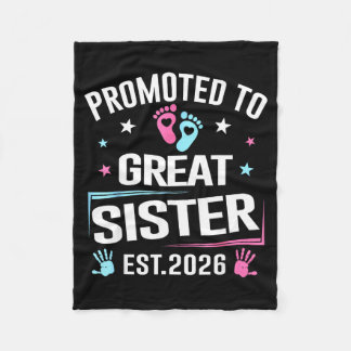 Promoted To Great Sister Est 2026 Pregnancy Announ Fleecedecke