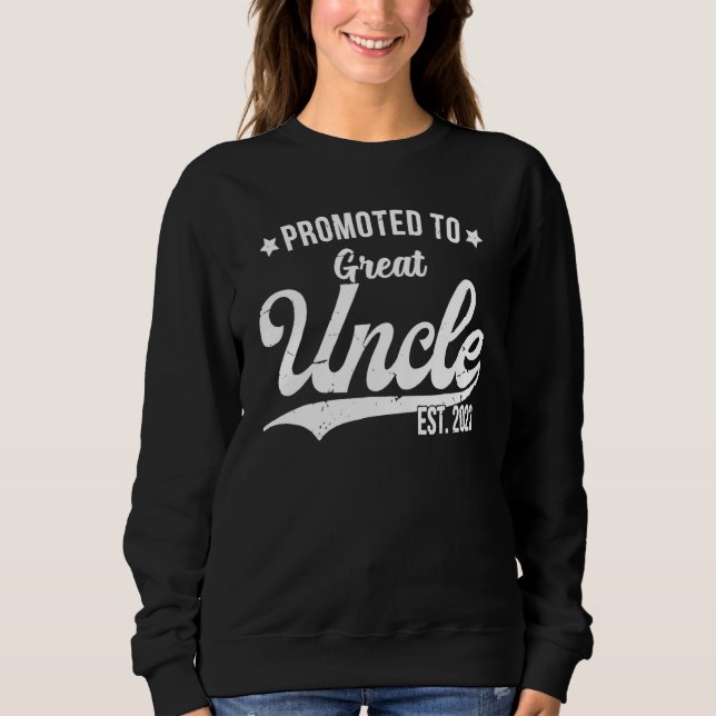 Promoted To Great Uncle 2023 Soon To Be Pregnancy Sweatshirt (Vorderseite)