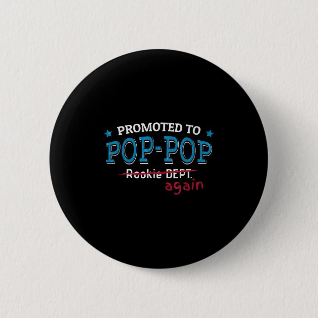 Promoted To P-p Again Shirt. Grandpa P P Funny  Button (Vorderseite)