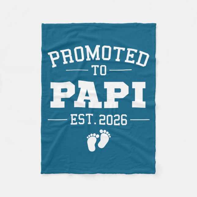 Promoted To Pa Est 2026 Pregnancy Announcement  Fleecedecke (Vorderseite)