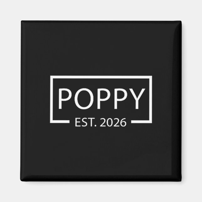 Promoted To Ppy Est 2026 Baby Announcement Cket  Magnet (Vorne)