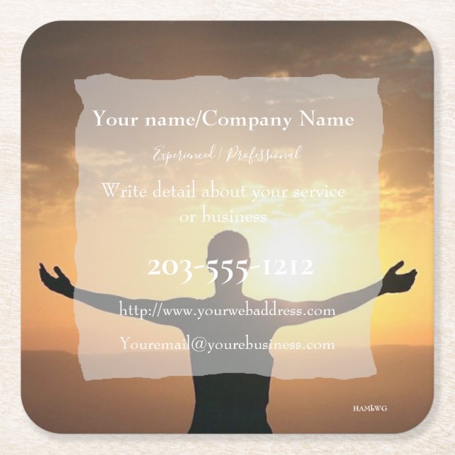 Promoter Untersetzer - HAMbyWG (Vorderseite)