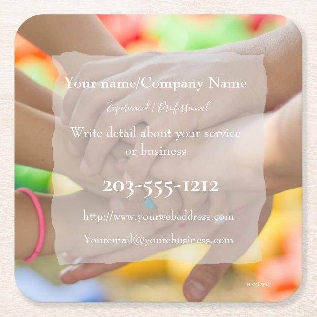 Promoter Untersetzer - HAMbyWG (Vorderseite)