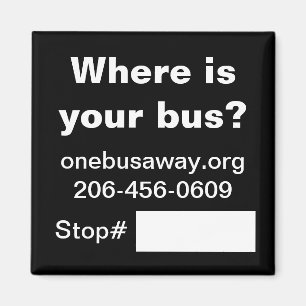 Promotion-Magnet OneBusAway Magnet