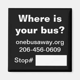 Promotion-Magnet OneBusAway Magnet