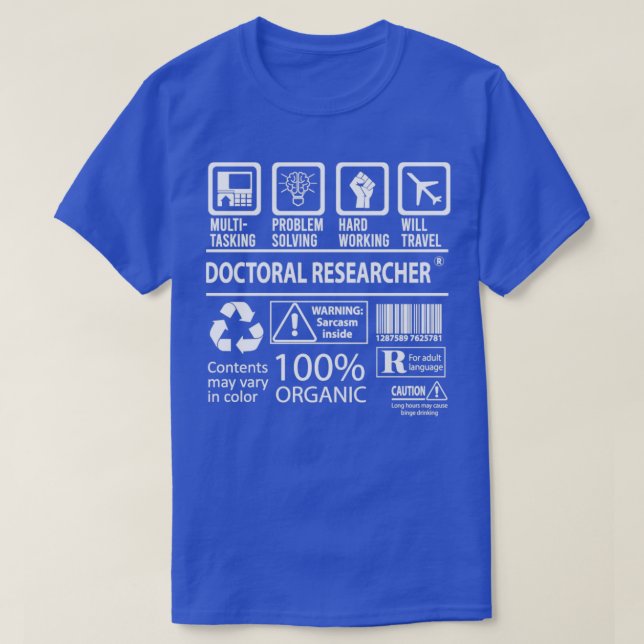Promotion Research MultiTasking zertifizierte Job  T-Shirt (Design vorne)