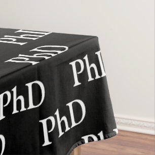 Promotion zum Doktor (PhD) Schwarz Tischdecke
