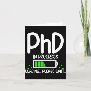 Promotion zum Dr. in Arbeit lustige Abschlussklass Karte
