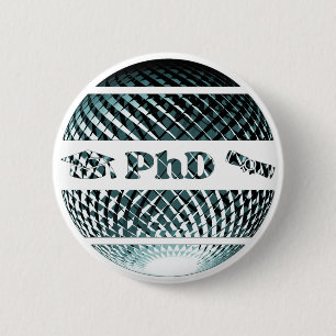 Promotion zum PhD Platinblau Button