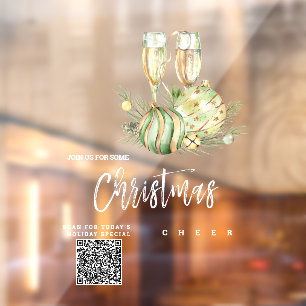 *~* Promotional AP20 Weihnachtskäfer QR Fensteraufkleber
