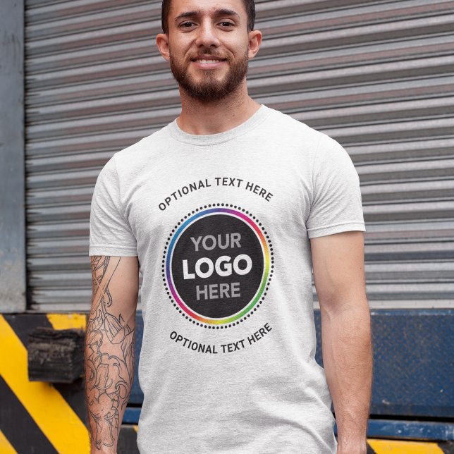 Promotional Business Shirt. Logo and Curved Text T-Shirt (Von Creator hochgeladen)